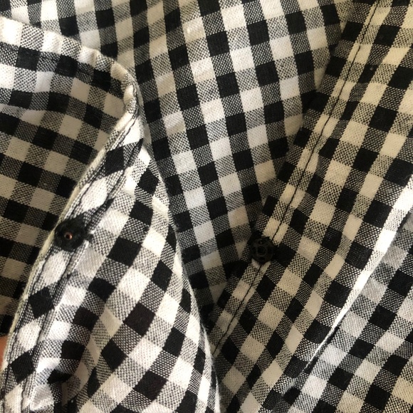 Club Monaco Riston Gingham Wrap Blouse - Picture 5 of 7